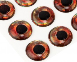3D Epoxy Fish Eyes, Holographic Roach, 12 mm